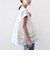 【WEB限定】〈手洗い可能〉布帛 コンビ ペプラム TEE