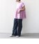 【WEB限定】〈手洗い可能〉布帛 コンビ ペプラム TEE