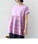 【WEB限定】〈手洗い可能〉布帛 コンビ ペプラム TEE