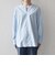 quaranciel:〈洗濯機可能〉タックカラー 2way キーネック シャツ ブラウス