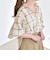 quaranciel:〈手洗い可能〉シアー チェック ドルマン ビッグ レギュラー シャツ