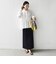 【WEB限定】〈手洗い可能〉ドット 花柄 袖 シャーリング ブラウス