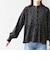 【WEB限定】〈手洗い可能〉ドット 花柄 袖 シャーリング ブラウス