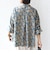 【WEB限定】〈手洗い可能〉ドット 花柄 袖 シャーリング ブラウス