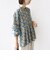 【WEB限定】〈手洗い可能〉ドット 花柄 袖 シャーリング ブラウス