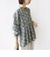 【WEB限定】〈手洗い可能〉ドット 花柄 袖 シャーリング ブラウス