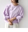 【WEB限定】〈手洗い可能〉ショルダー タック パフ スリーブ ミニ 裏毛 プルオーバー