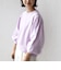 【WEB限定】〈手洗い可能〉ショルダー タック パフ スリーブ ミニ 裏毛 プルオーバー