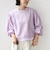 【WEB限定】〈手洗い可能〉ショルダー タック パフ スリーブ ミニ 裏毛 プルオーバー