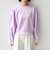 【WEB限定】〈手洗い可能〉ショルダー タック パフ スリーブ ミニ 裏毛 プルオーバー