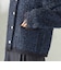 〈手洗い可能〉ミックスカラー ニット ジャケット