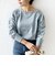 【WEB限定】〈手洗い可能〉ショルダー レース コンビ ニット プルオーバー