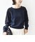 【WEB限定】〈手洗い可能〉ショルダー レース コンビ ニット プルオーバー