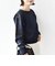 【WEB限定】〈手洗い可能〉ショルダー レース コンビ ニット プルオーバー