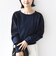 【WEB限定】〈手洗い可能〉ショルダー レース コンビ ニット プルオーバー