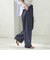 〈手洗い可 / 撥水加工〉サイド ポケット 裾 ドロスト パンツ