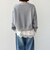SHIPS Colors:〈手洗い可能〉レース レイヤード 裏毛 トップス◇