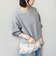 SHIPS Colors:〈手洗い可能〉レース レイヤード 裏毛 トップス◇