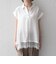 SHIPS Colors:〈手洗い可能〉ヘム レース スキッパー ブラウス◇