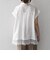 SHIPS Colors:〈手洗い可能〉ヘム レース スキッパー ブラウス◇