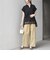 SHIPS Colors:〈手洗い可能〉ヘム レース スキッパー ブラウス◇