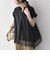 SHIPS Colors:〈手洗い可能〉ヘム レース スキッパー ブラウス◇
