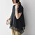 SHIPS Colors:〈手洗い可能〉ヘム レース スキッパー ブラウス◇