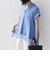 SHIPS Colors:〈手洗い可能〉ヘム レース スキッパー ブラウス◇