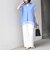 SHIPS Colors:〈手洗い可能〉ヘム レース スキッパー ブラウス◇