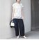 SHIPS Colors:〈手洗い可能〉フリンジ レース レイヤード TEE