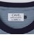SHIPS Colors:〈速乾〉CAVE(R) ワンポイント ロゴ ボーダー Tシャツ◇