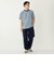 SHIPS Colors:〈速乾〉CAVE(R) ワンポイント ロゴ ボーダー Tシャツ◇