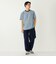 SHIPS Colors:〈速乾〉CAVE(R) ワンポイント ロゴ ボーダー Tシャツ◇