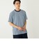 SHIPS Colors:〈速乾〉CAVE(R) ワンポイント ロゴ ボーダー Tシャツ◇
