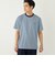 SHIPS Colors:〈速乾〉CAVE(R) ワンポイント ロゴ ボーダー Tシャツ◇