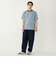 SHIPS Colors:〈速乾〉CAVE(R) ワンポイント ロゴ ボーダー Tシャツ◇