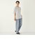 【WEB限定】SHIPS Colors:Wフェイス ニット襟 Tシャツ◇
