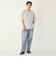 【WEB限定】SHIPS Colors:Wフェイス ニット襟 Tシャツ◇