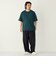 【WEB限定】SHIPS Colors:Wフェイス ニット襟 Tシャツ◇