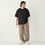 【WEB限定】SHIPS Colors:Wフェイス ニット襟 Tシャツ◇
