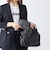【WEB限定】SHIPS:【SAFFIANO LEATHER】ラウンド ジップ ポーチ