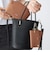 【WEB限定】SHIPS:【SAFFIANO LEATHER】ラウンド ジップ ポーチ