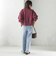 【SHIPS別注】LOGAN KNITTING MILLS:プリント ジップ プルオーバー