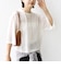 〈手洗い可能〉シアー トリコット ポリエステル ベロア 五分袖 ワイド TEE