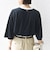 〈手洗い可能〉シアー トリコット ポリエステル ベロア 五分袖 ワイド TEE