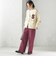 【SHIPS別注】LOGAN KNITTING MILLS:〈洗濯機可能〉プリント パンツ