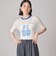 SHIPS NINE CASE:シアー ロゴ リンガー TEE