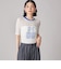 SHIPS NINE CASE:シアー ロゴ リンガー TEE