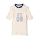 SHIPS NINE CASE:シアー ロゴ リンガー TEE