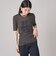 SHIPS NINE CASE:シアー ロゴ リンガー TEE